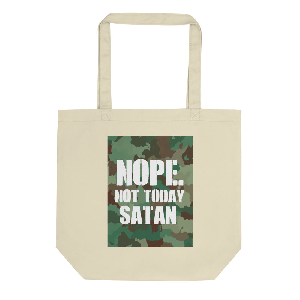 Nope Not Today Satan Eco Tote Bag