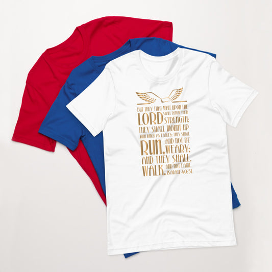 Christian Bible Verse Graphic Short Sleeve T-Shirt Jesus Faith Shirt Religious Apparel