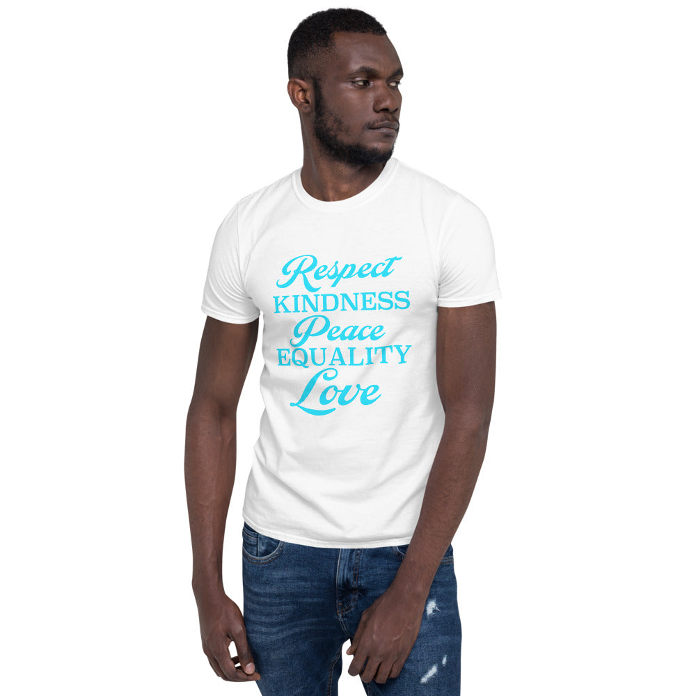 Black Empowerment Tee Unisex T-Shirt with Respect Peace Equality Love Graphic