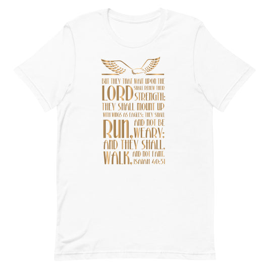 Front view of Lord My Strength Christian T-Shirt
