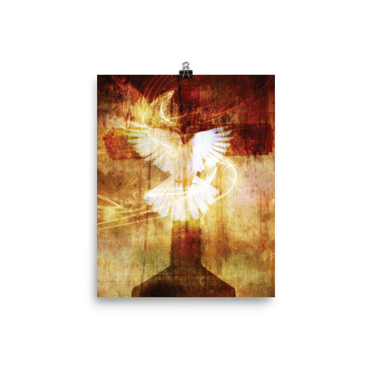 He Is Risen Easter Wall Art Christian Print for Home and Office Décor